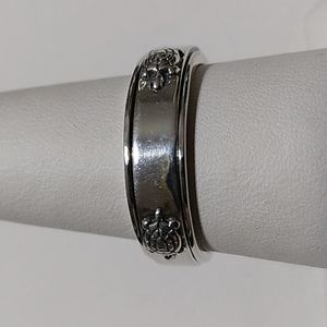 Sterling Turtle Spinner Ring